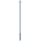 Barrier posts | Steel tube  42 x 2.5 mm | stationary | drive-in | hot-dip galvanized | with 2 eyelets